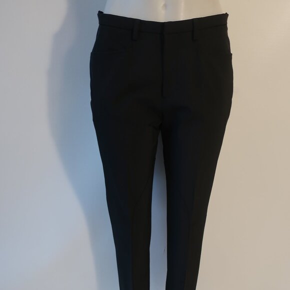 Womens Prada Black Flat Front Ankle Zip Dress Pants 42 US/6 * - Picture 7 of 13